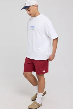 Organic Cotton Essential Short Burgundy