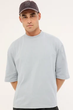 Organic Cropped Street Tee Grey