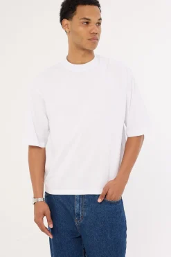 Organic Cropped Street Tee White