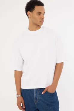 Organic Cropped Street Tee White