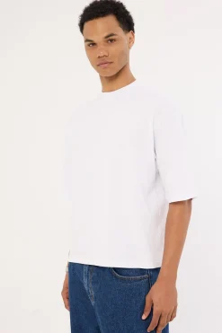 Organic Cropped Street Tee White