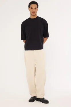 Organic Cropped Street Tee Black