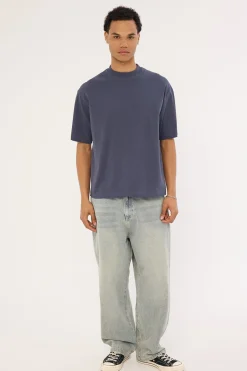 Organic Easy Tee Steel Blue