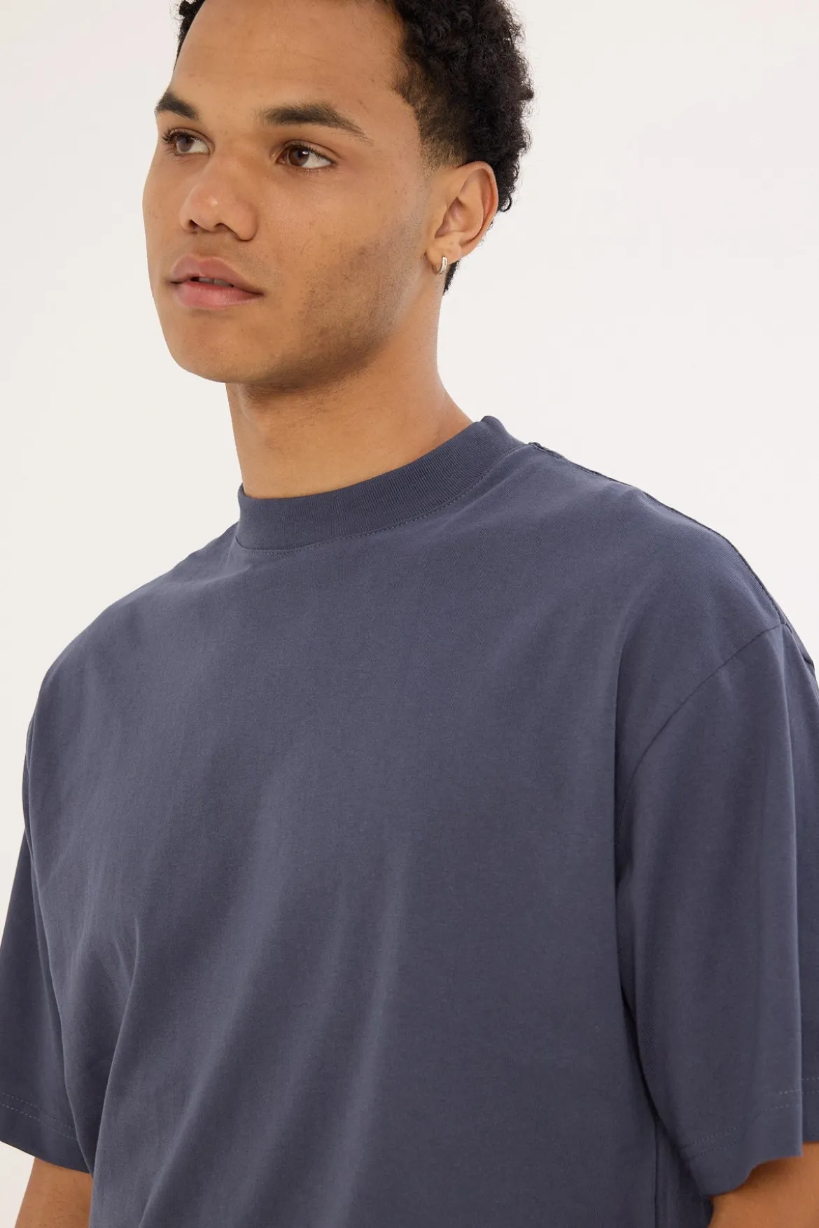 Organic Easy Tee Steel Blue