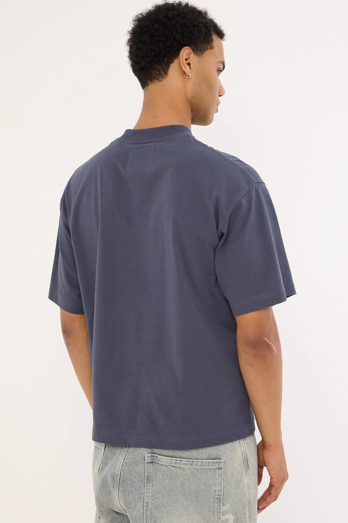 Organic Easy Tee Steel Blue