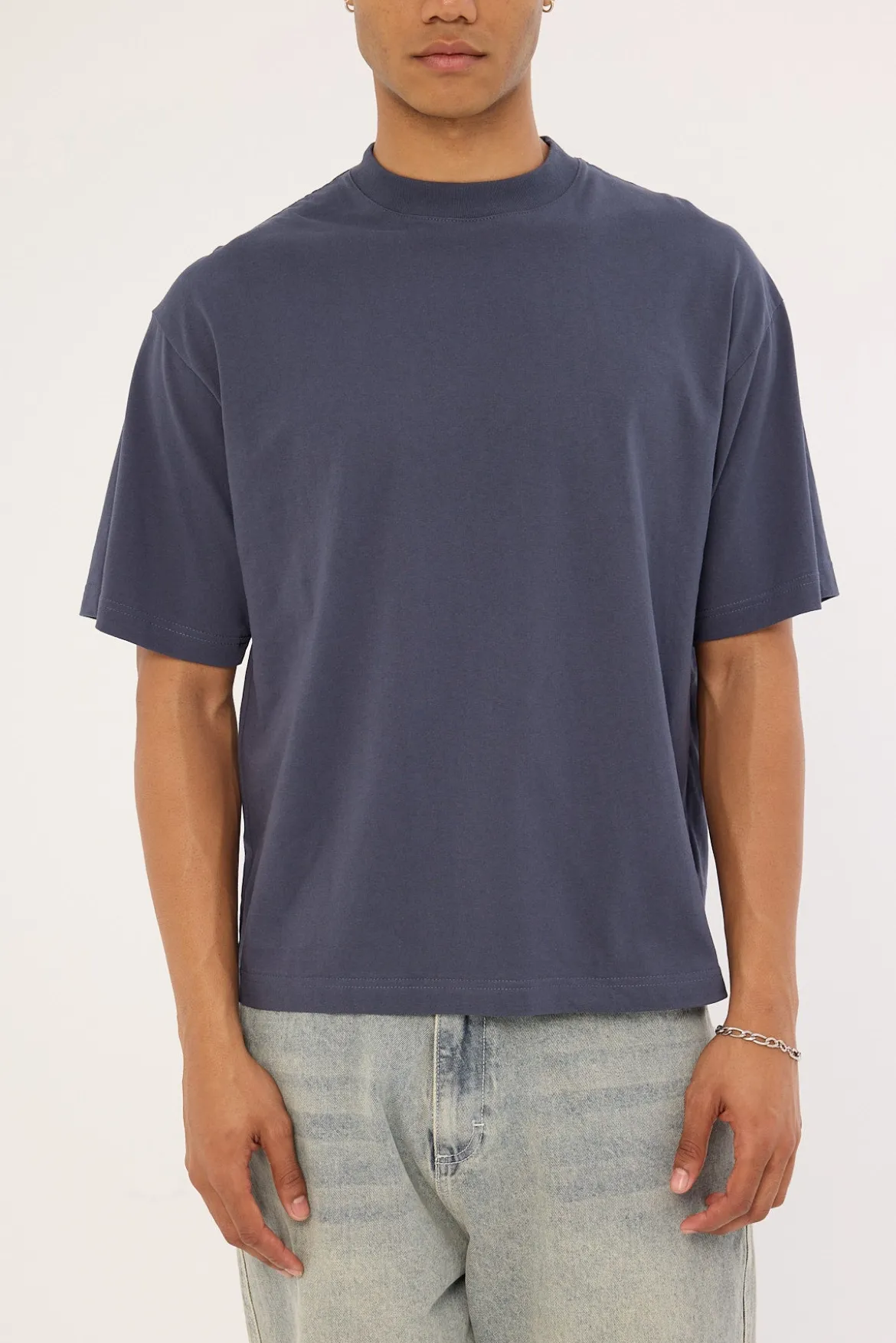 Organic Easy Tee Steel Blue