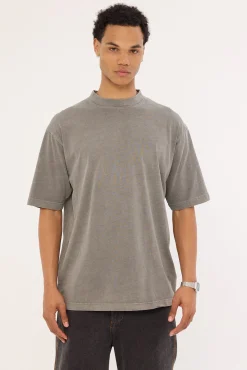 Organic Oversize Tee Acid Grey