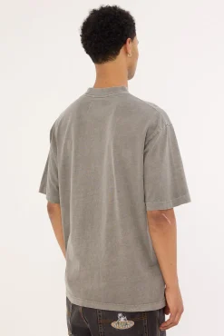 Organic Oversize Tee Acid Grey