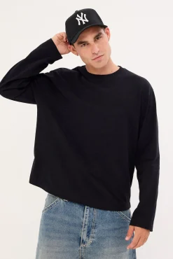 Origin Slub Long Sleeve Tee Black