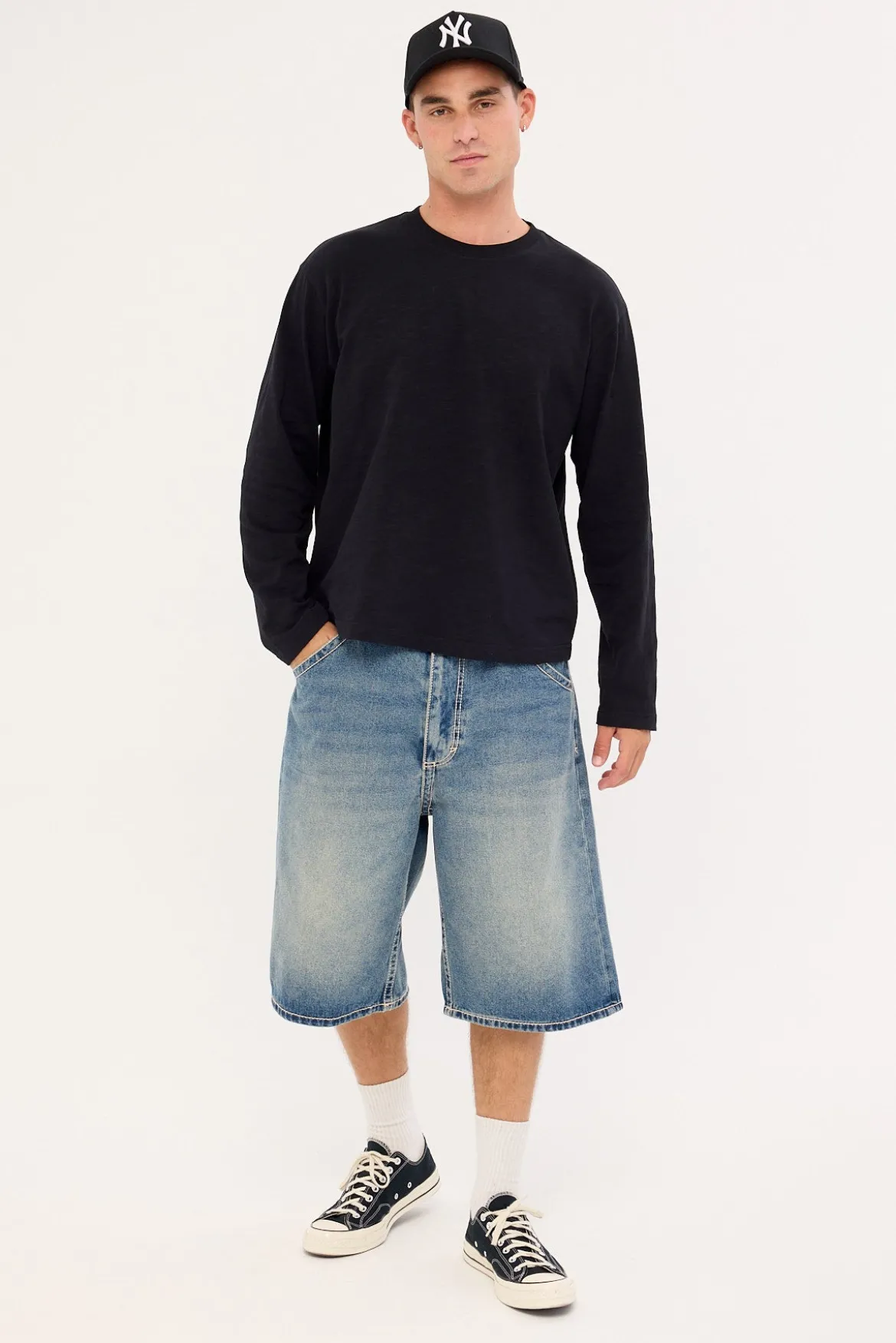 Origin Slub Long Sleeve Tee Black