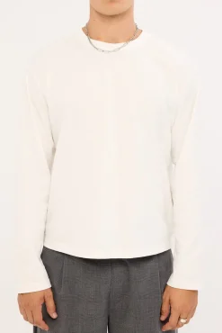 Origin Slub Long Sleeve Tee White