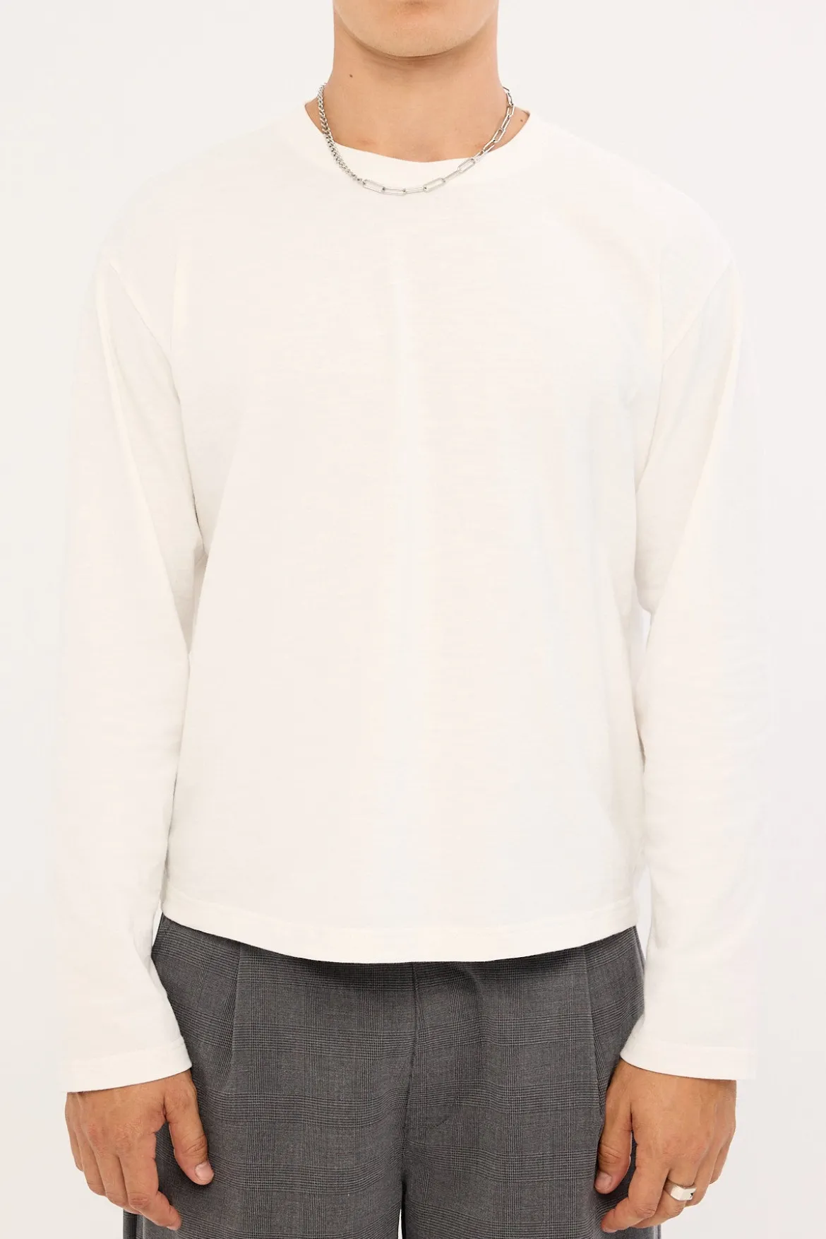 Origin Slub Long Sleeve Tee White