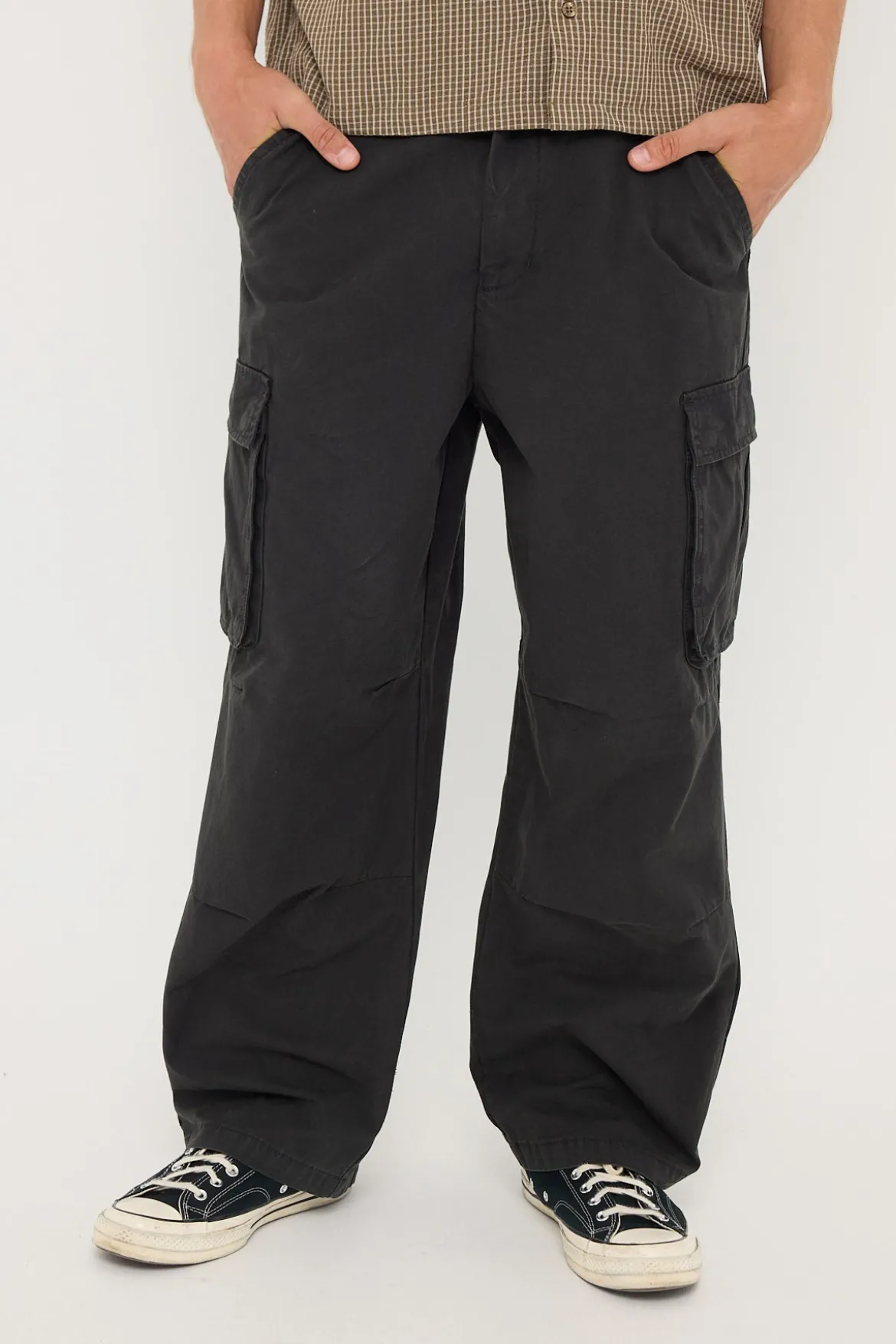 Orion Cotton Cargo Pant Worn Black