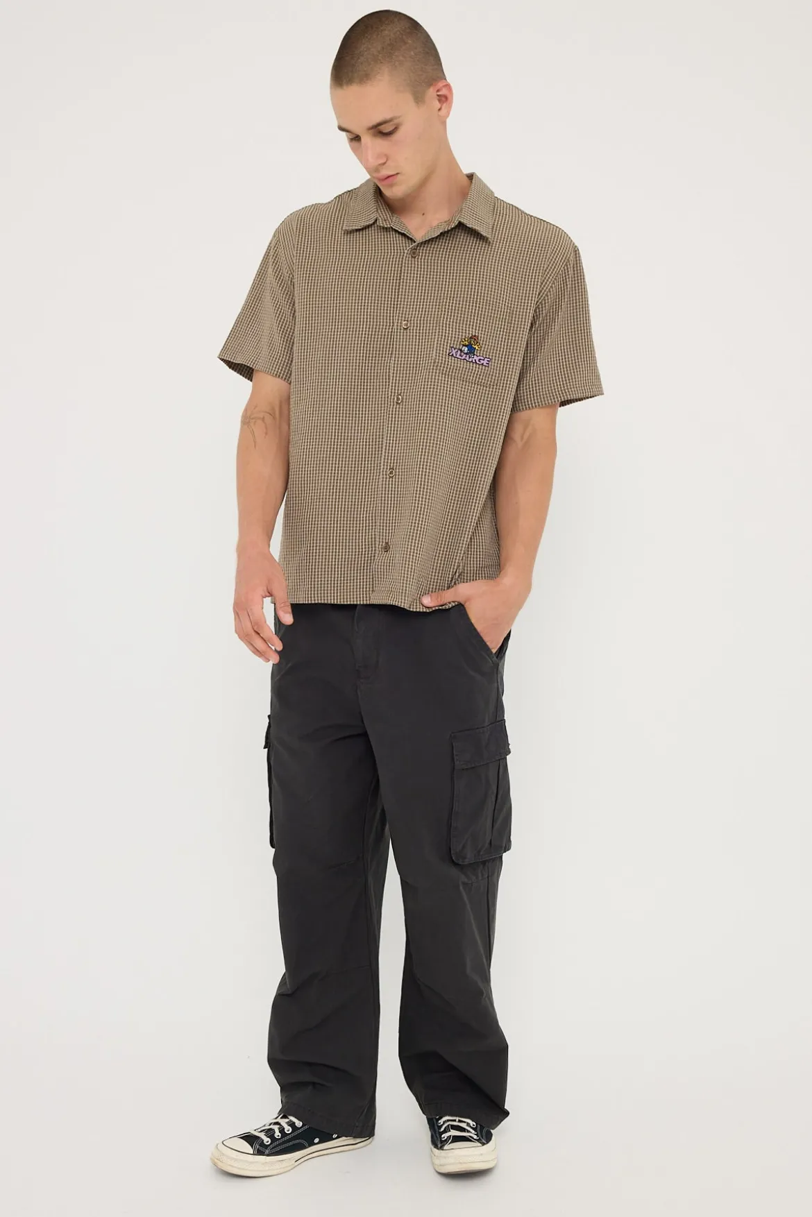 Orion Cotton Cargo Pant Worn Black