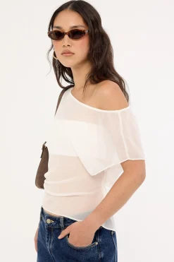 Orla Sheer Top White