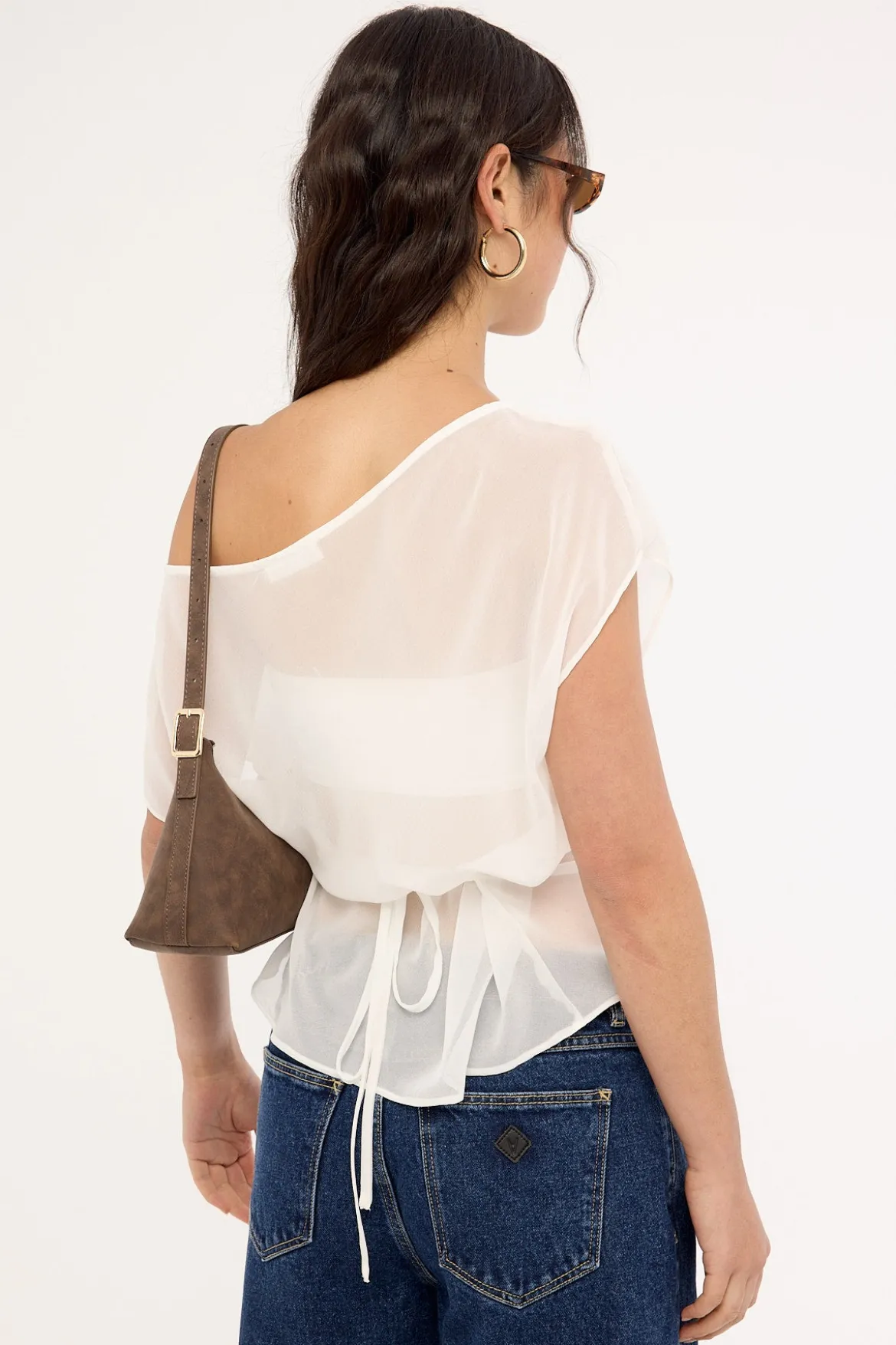 Orla Sheer Top White