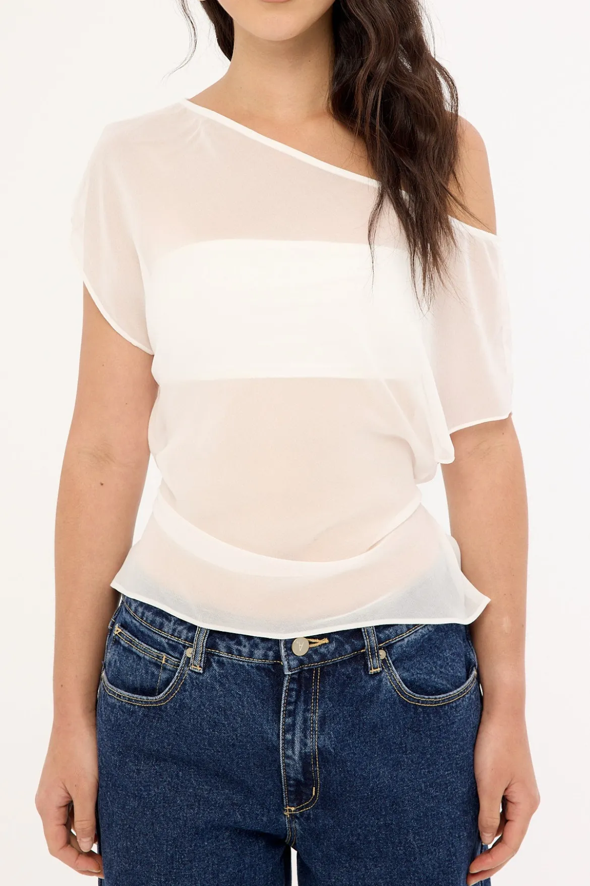 Orla Sheer Top White