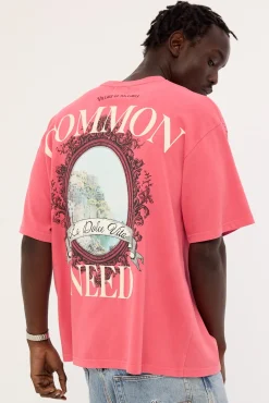 Ornate Heavyweight Easy Tee Washed Rose