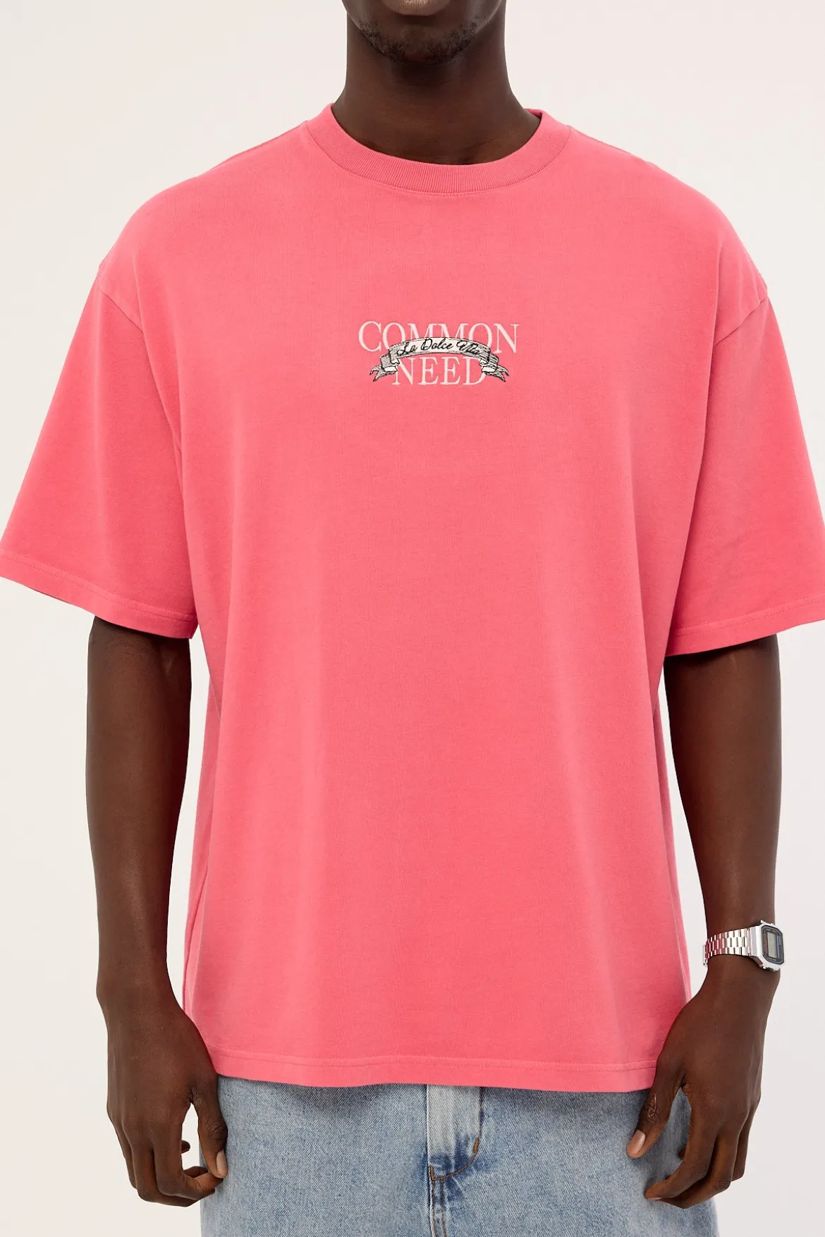 Ornate Heavyweight Easy Tee Washed Rose