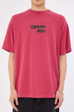 Osaka Heavyweight Boxy Tee Washed Berry
