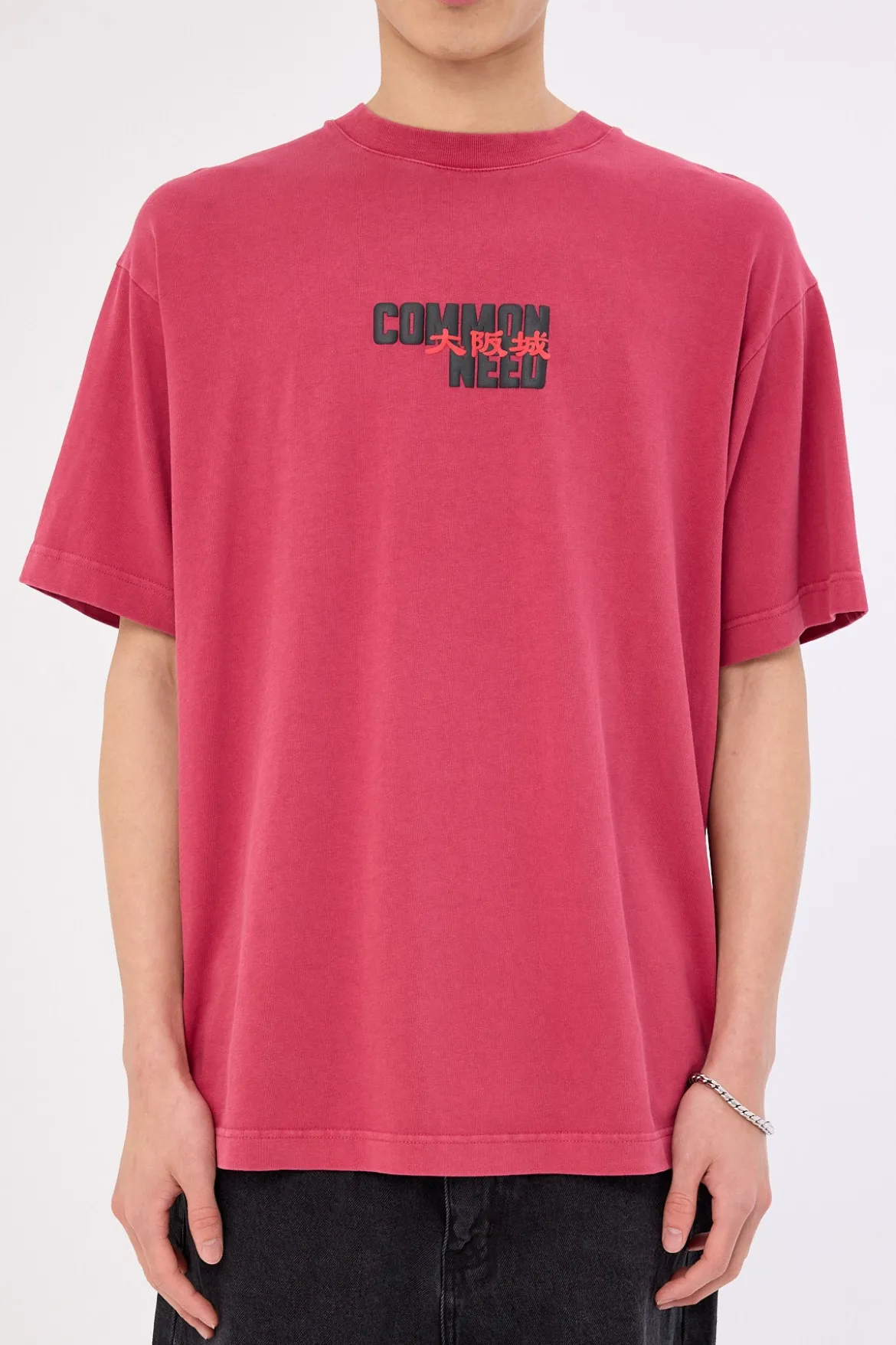 Osaka Heavyweight Boxy Tee Washed Berry