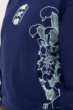 Osaka Night Relaxed Hoodie Navy