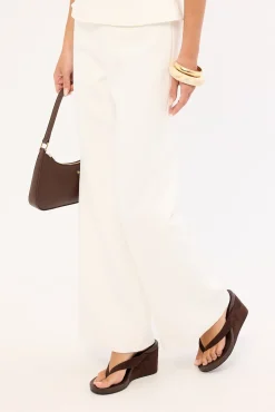Oscar Mid Rise Pants White