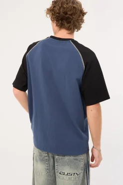 Outlaw Raglan Heavy Tee China Blue