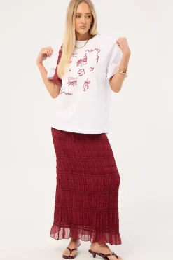 Outline Oversized T-Shirt White