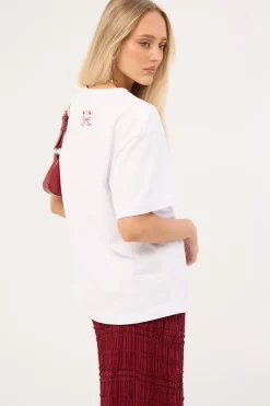 Outline Oversized T-Shirt White