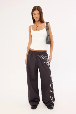 Outline Wide Leg Pant Black