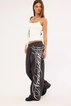 Outline Wide Leg Pant Black