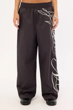 Outline Wide Leg Pant Black