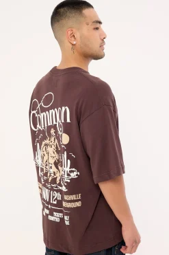 Outpost Heavyweight Easy Tee Dark Brown