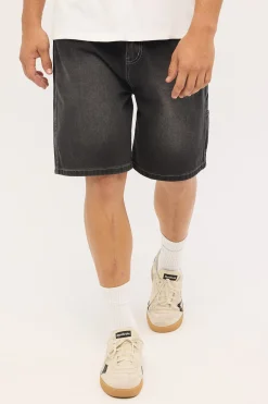 Oval Carpenter Jort Washed Black