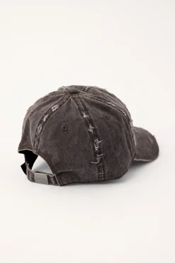 Overdye Wash Dad Cap Chocolate/Red