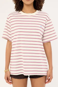 Oversized Stripe Tee Blue Stripe