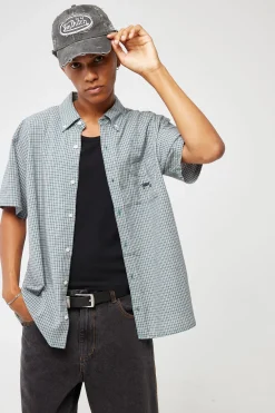 Oxford Classic SS Shirt Pool Blue Check