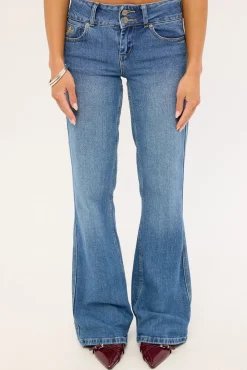 Padlock Bootcut Low Rider Faded Sky High Blue Denim