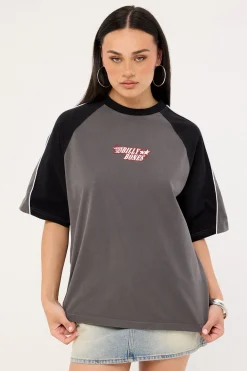 Panel Boxy Tee Pewter