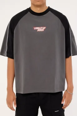 Panel Boxy Tee Pewter