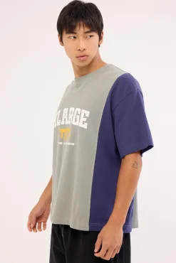 Panel Gorilla Fit Tee Navy