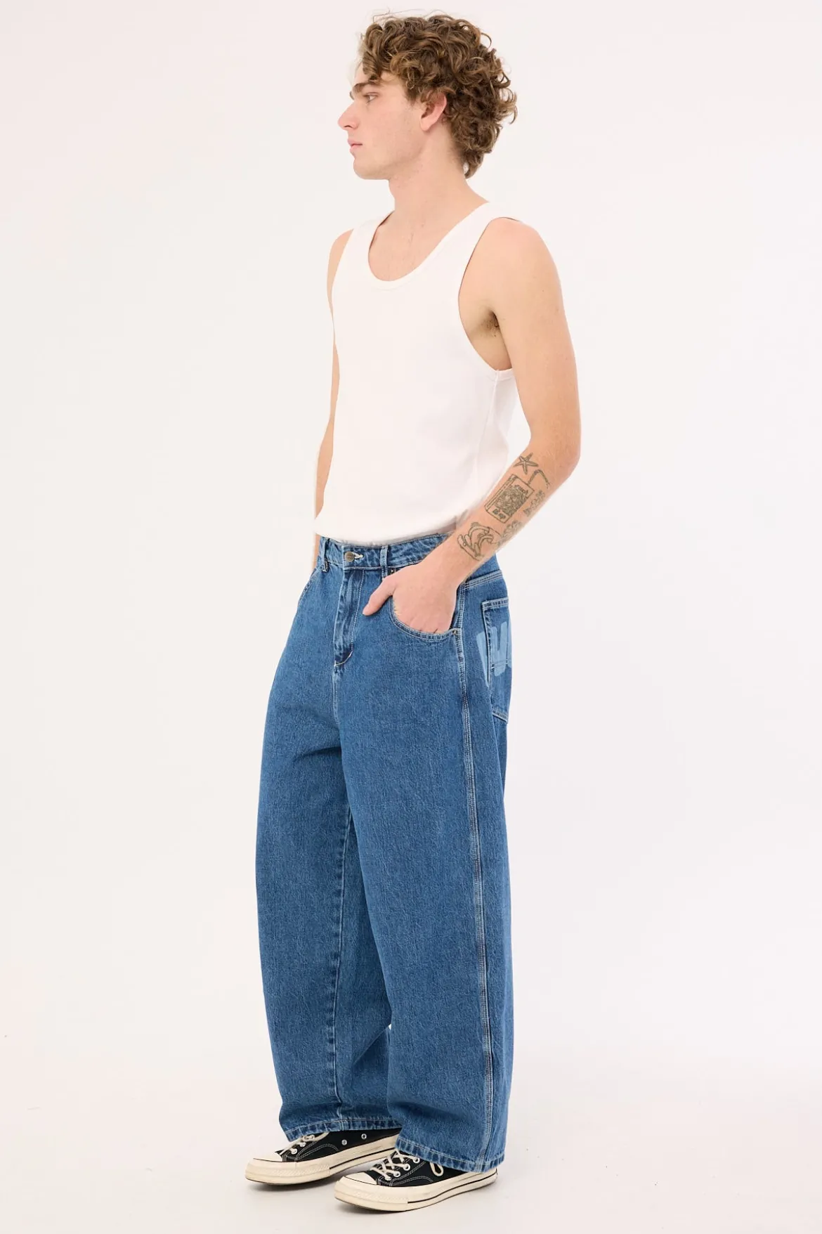 Panorama Dozer Jean Worn Blue Rinse