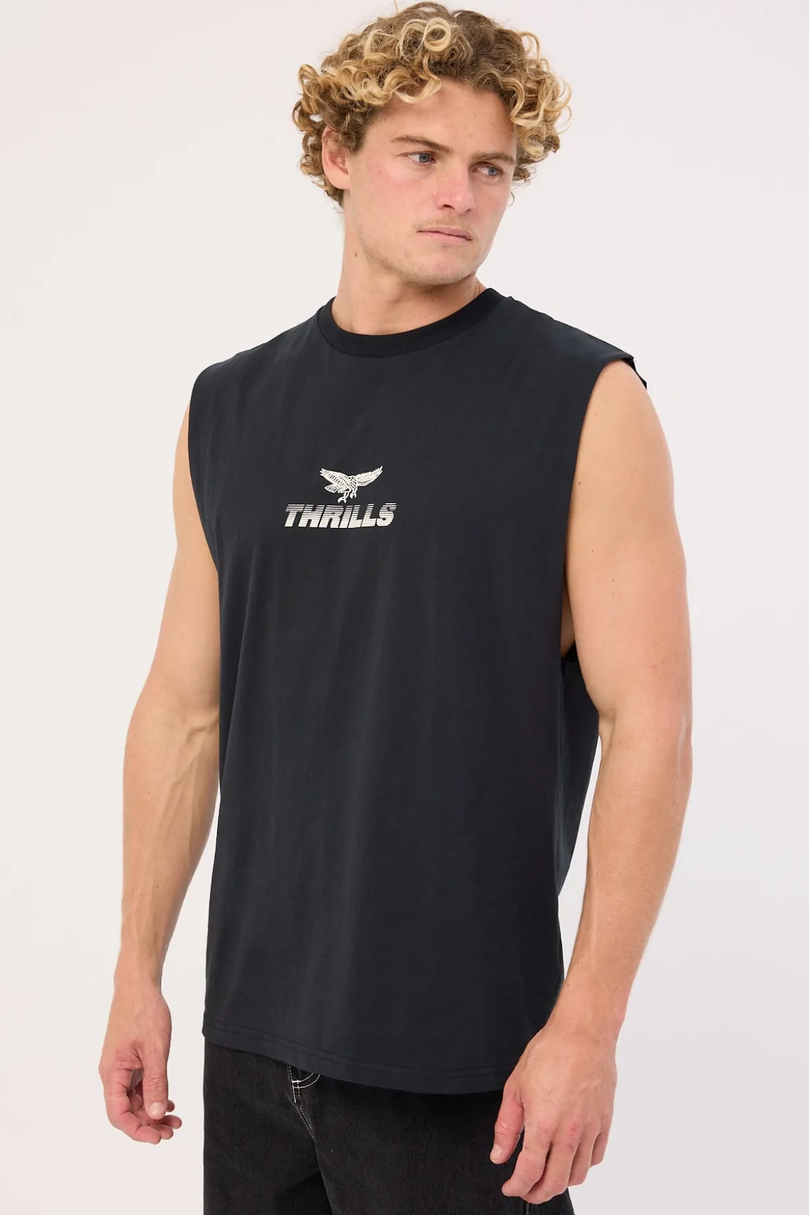Paradise Before Anarchy Merch Fit Muscle Tee Washed Black