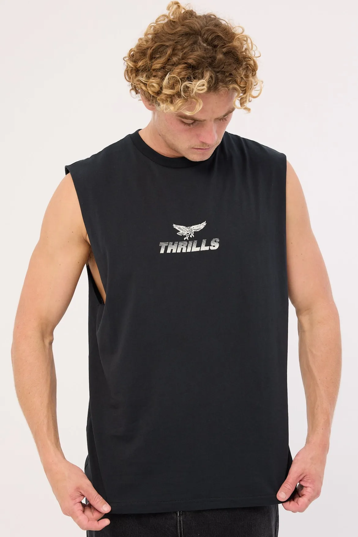 Paradise Before Anarchy Merch Fit Muscle Tee Washed Black