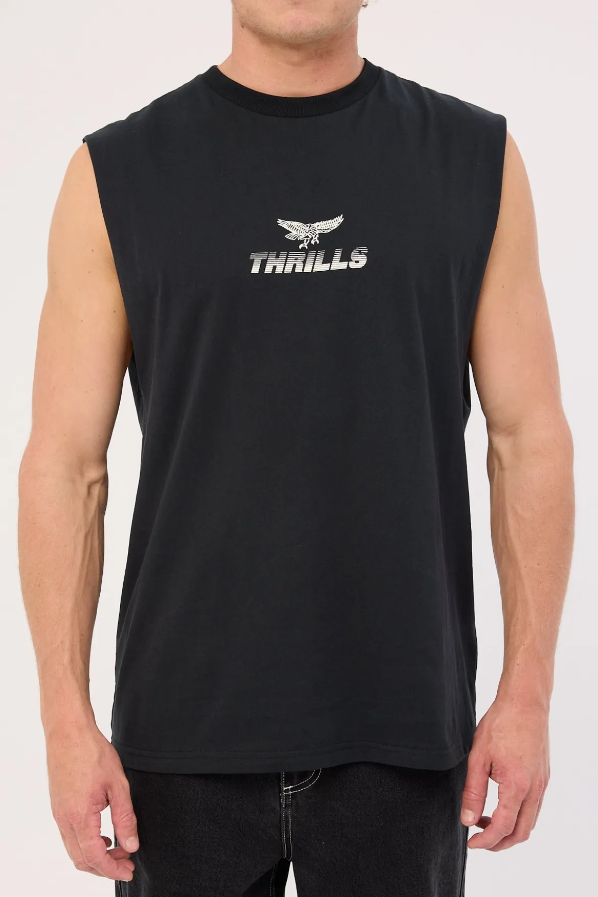 Paradise Before Anarchy Merch Fit Muscle Tee Washed Black