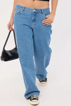 Parker Low Rise Baggy Jean Vivid Mid Blue