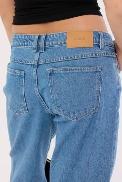 Parker Low Rise Baggy Jean Vivid Mid Blue