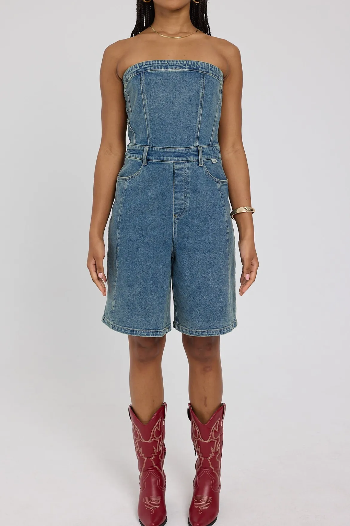 Parker Romper Dirty Tea