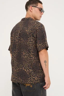 Party Resort Shirt Leopard Print